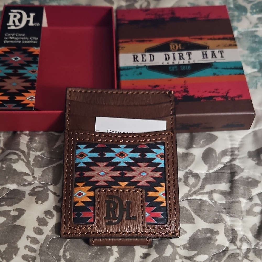 Red Dirt Hat Co, Leather Money Clip Wallet